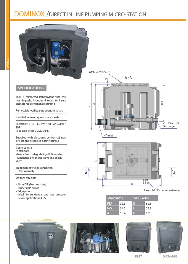 image datasheet dominox